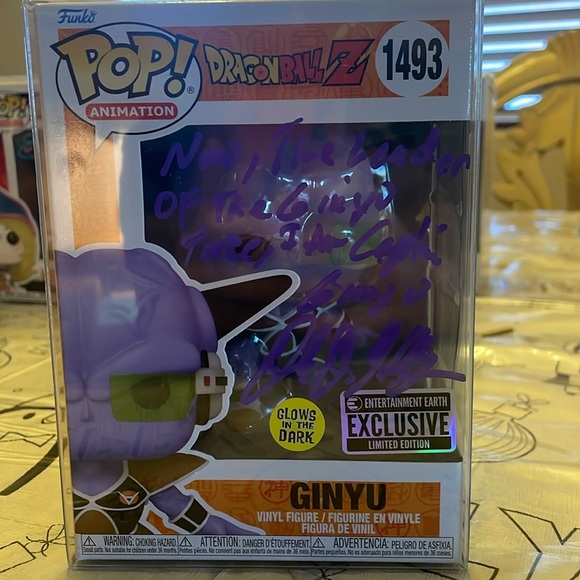 Dragon ball z autographed Ginyu Funko #1493